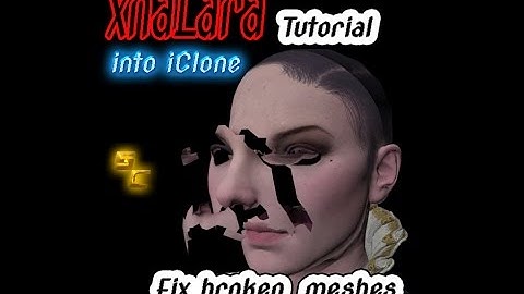 XnaLara to iClone | fix broken meshes