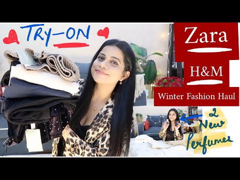 Zara & H&M Winter Fashion Haul | Zara Perfumes l Sana K