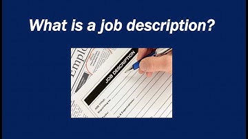 What is a job description?