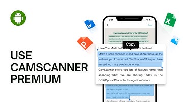 How to Use Camscanner Premium