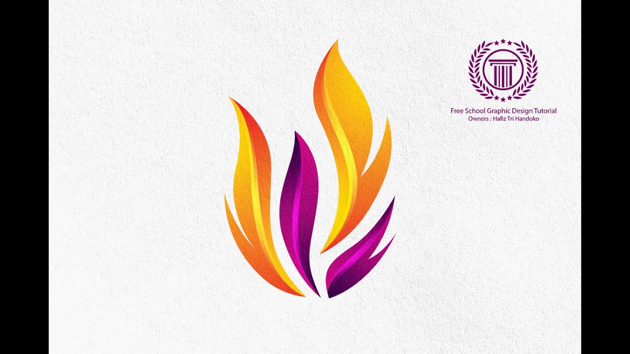 Fire Flame Logo Design Tutorial How To Design A Logo With Flame Fire Shape In Illustrator Youtube