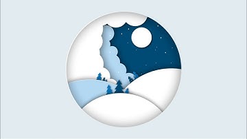 Create Cool Paper Cut Design Using Corel Draw Winter Theme