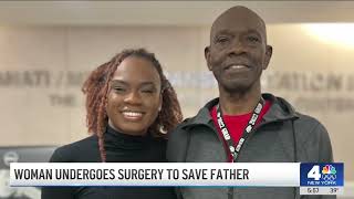 Woman donates part of her liver to save her father's life | NBC New York