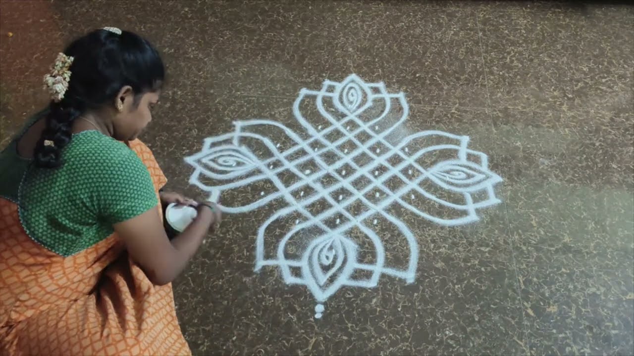 Daily new morning rangoli kolam 🌺 Easy simple rangoli 🌺 Traditional muggulu designs 🌺 Latest kolam 🌺