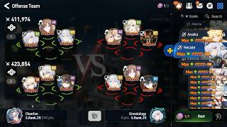 Epic Seven - Guild War - Exotic vs JasperRose (Gnosiology) - Darkwood Stronghold