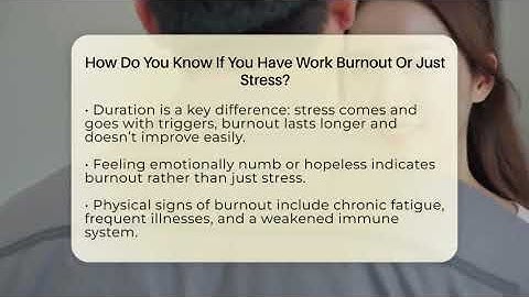 How Do You Know If You Have Work Burnout Or Just Stress? - The Personal Growth Path