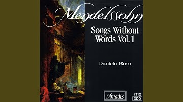 Lied ohne Worte (Song without Words) No. 13 in E flat major, Op. 38, No. 1