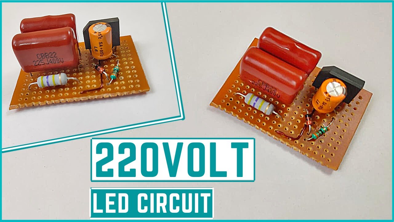 How to || 220volt led circuit || led 220v ac circuit||led driver