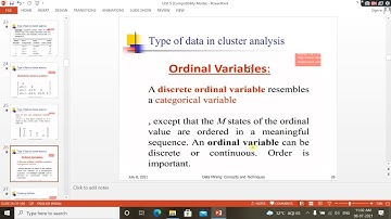 Types of data in cluster analysis