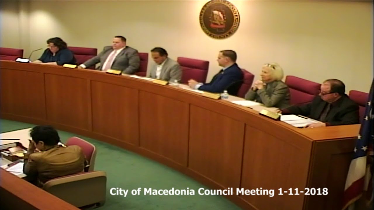 City of Macedonia Council Meeting 1112018 YouTube