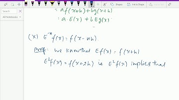 Numerical methods and analysis : - ( Algebraic properties of E and Delta ) - 28.