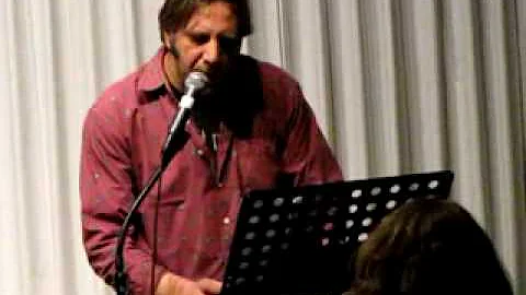 Andrew Rodman reads at open mic, Newport Oregon