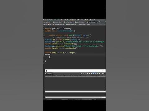 Java Program to find Area of Rectangle - YouTube