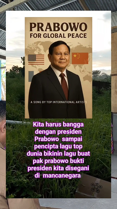 BANGGA DENGAN PRABOWO ! PENCIPTA LAGU TOP DUNIA BIKIN LAGU UNTUK PRABOWO #shorts