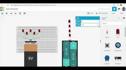 Series-parallel circuit using Tinkercad || Basic electronics