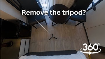 Remove tripod in 360 photo: the correct way