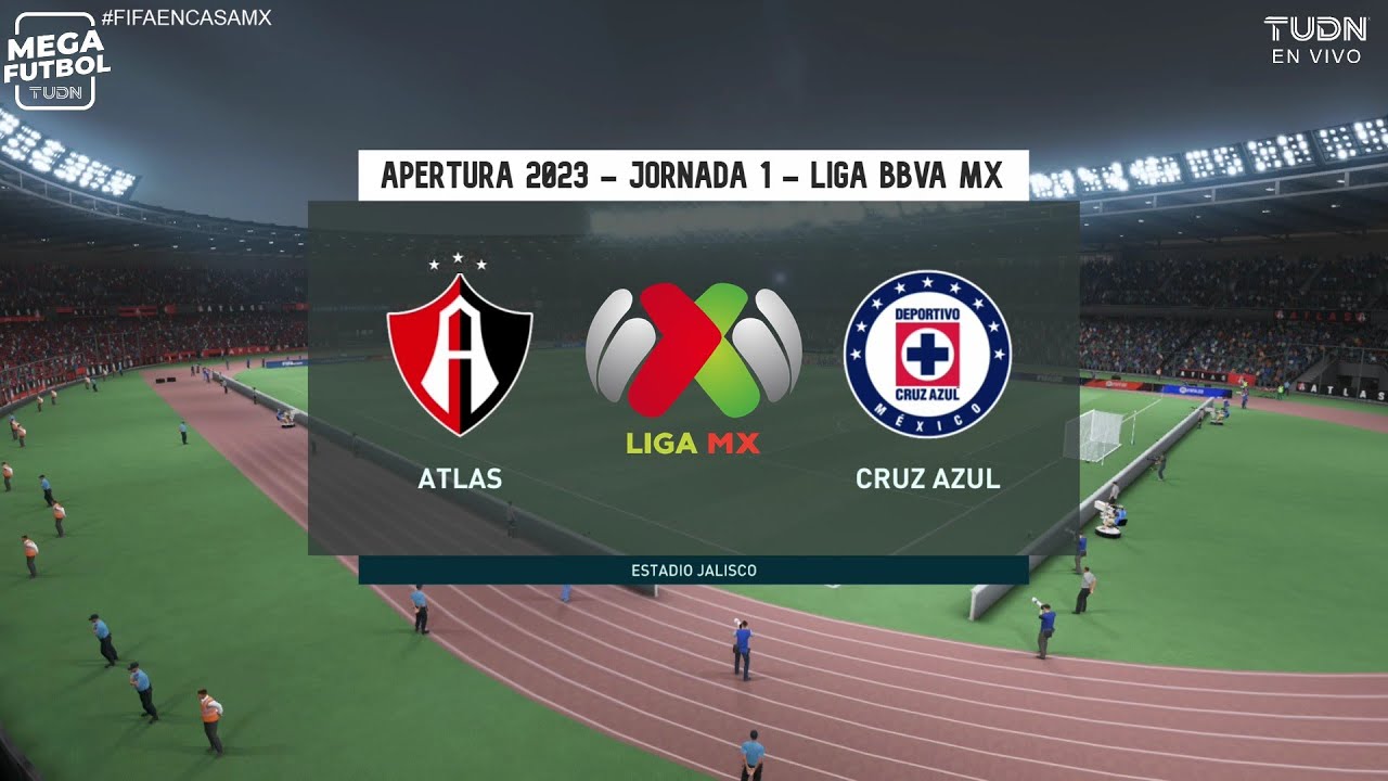 Atlas vs Cruz Azul | J1 Liga BBVA MX Apertura 2023 #fifa22 - YouTube