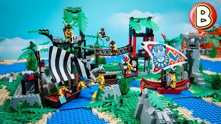 LEGO Pirates 6278 Enchanted Island - Islanders | Stop Motion Review