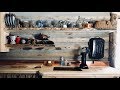 How to Make & Install Floating Shelves in a Tiny House Rustic Kitchen, DIY Log Cabin, Macaroni