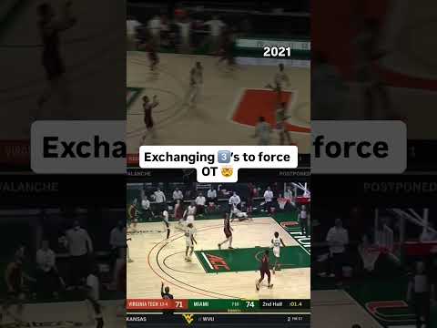 No one was giving up 🔥 #virginiatech #miamihurricanes #accbasketball