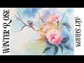 Beginners Painting in acrylic Snow Roses Live stream | TheArtSherpa