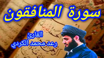 سورة المنافقون - القارئ رعد محمد الكردي