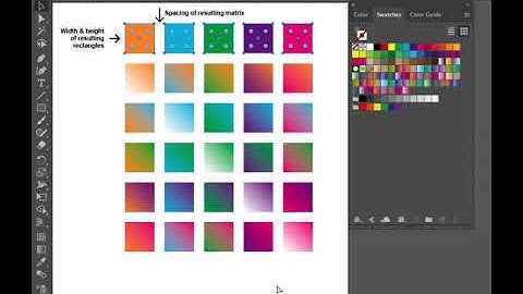 Gradient matrix generator Adobe Illustrator script tutorial