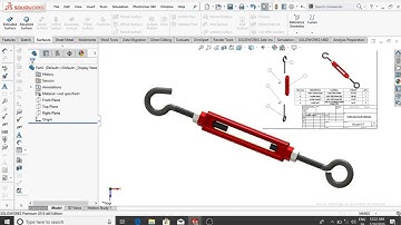 Solidworks Tutorials| Design Of Turnbuckle In Solidworks