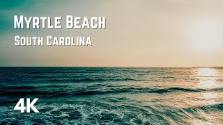 Relaxing Beach Walk | Myrtle Beach, South Carolina | 4K