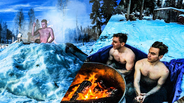 Building A Backyard Hot Tub With Snow!