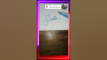 stylish name | Sahib | sk cursive art | how to make a stylish name | stylish signature