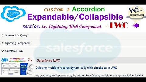 How to create custom expandable/collapsible accordion section using lightning-accordion tags in LWC