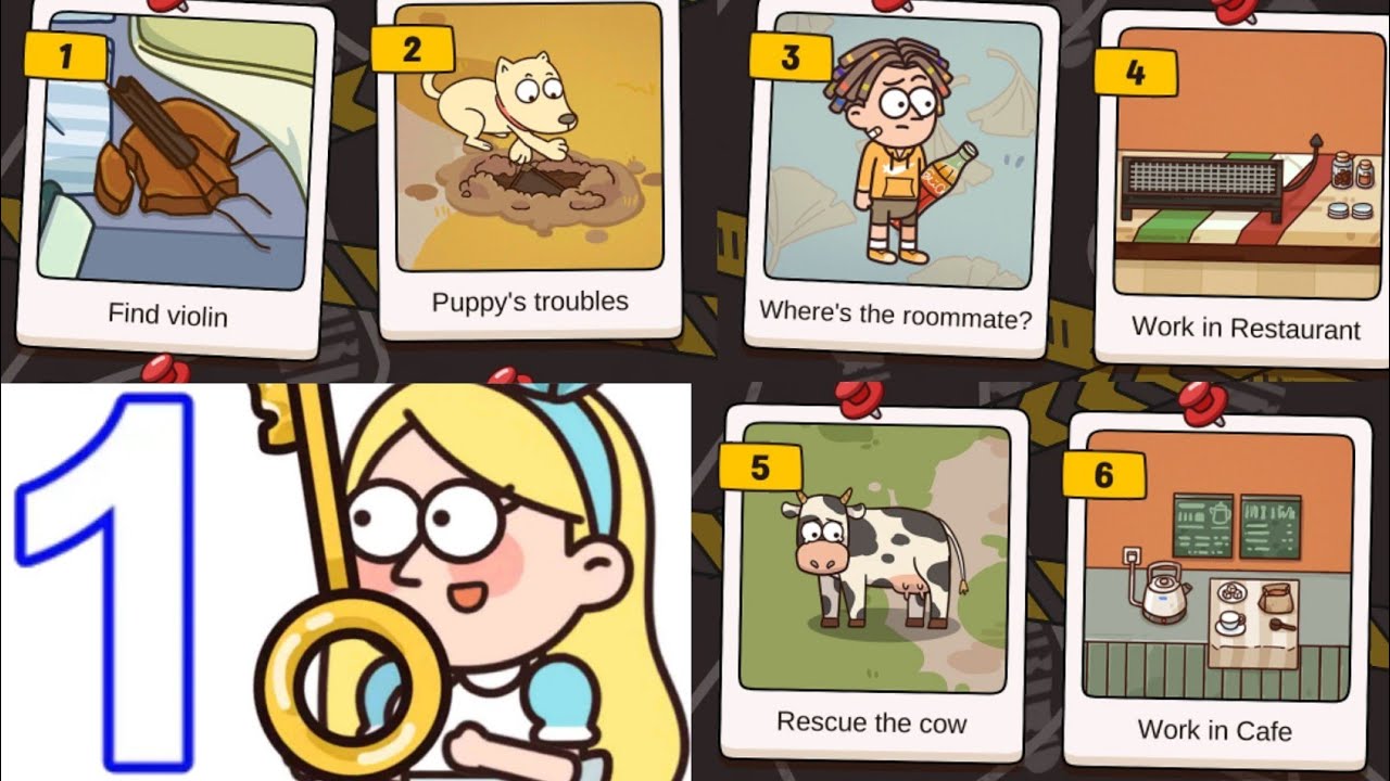 Case Hunter - Gameplay Level 1 - 6 Max Level Walkthrough (android, iOS)by Focus App || Brain Out ||