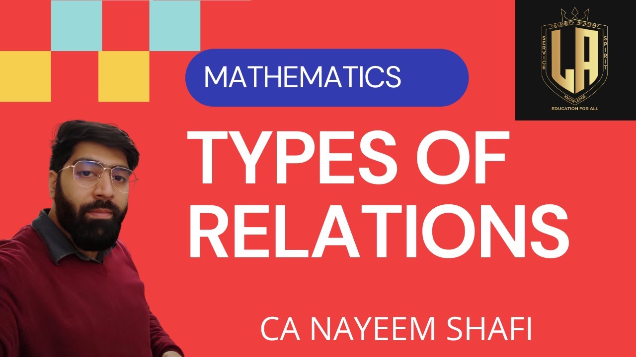 TYPES OF RELATIONS LECTURE 19 MATHS JKSSB FAA CA NAYEEM SHAFI types-of-relations-lecture-19-maths-jkssb-faa-ca-nayeem-shafi