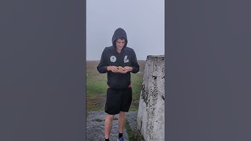 Solving a cube at the highest point in Cheshire #cubing