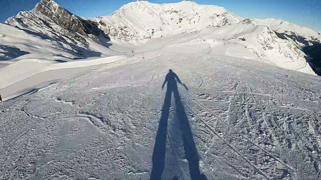 2021 Dezember Hintertuxer Gletscher und Abfahrt Schwarze Pfanne