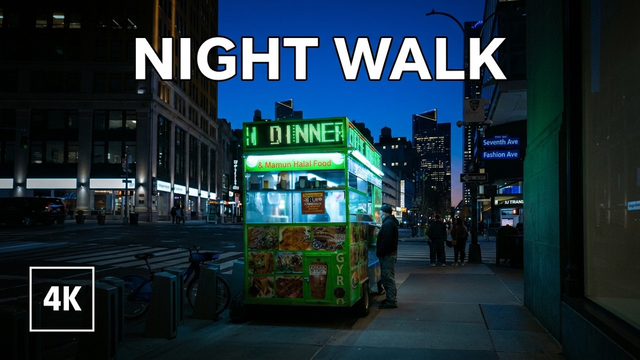 New York, Amerika Serikat | Jelajah Kota Malam 4K | 13 Mar 2026