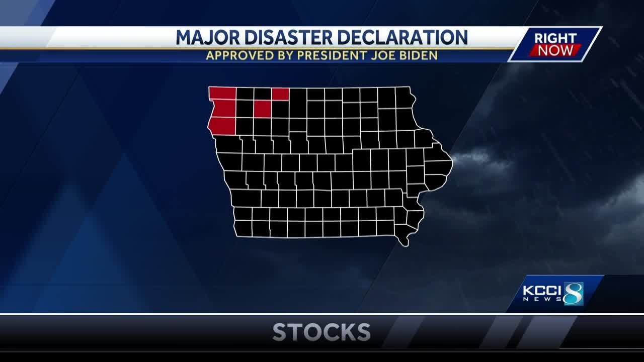 Biden approves disaster declaration for Iowa due to flooding - YouTube