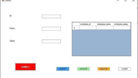 Insert, Update and Delete button in WinForms Using ADO.net || C# || SQL Server.