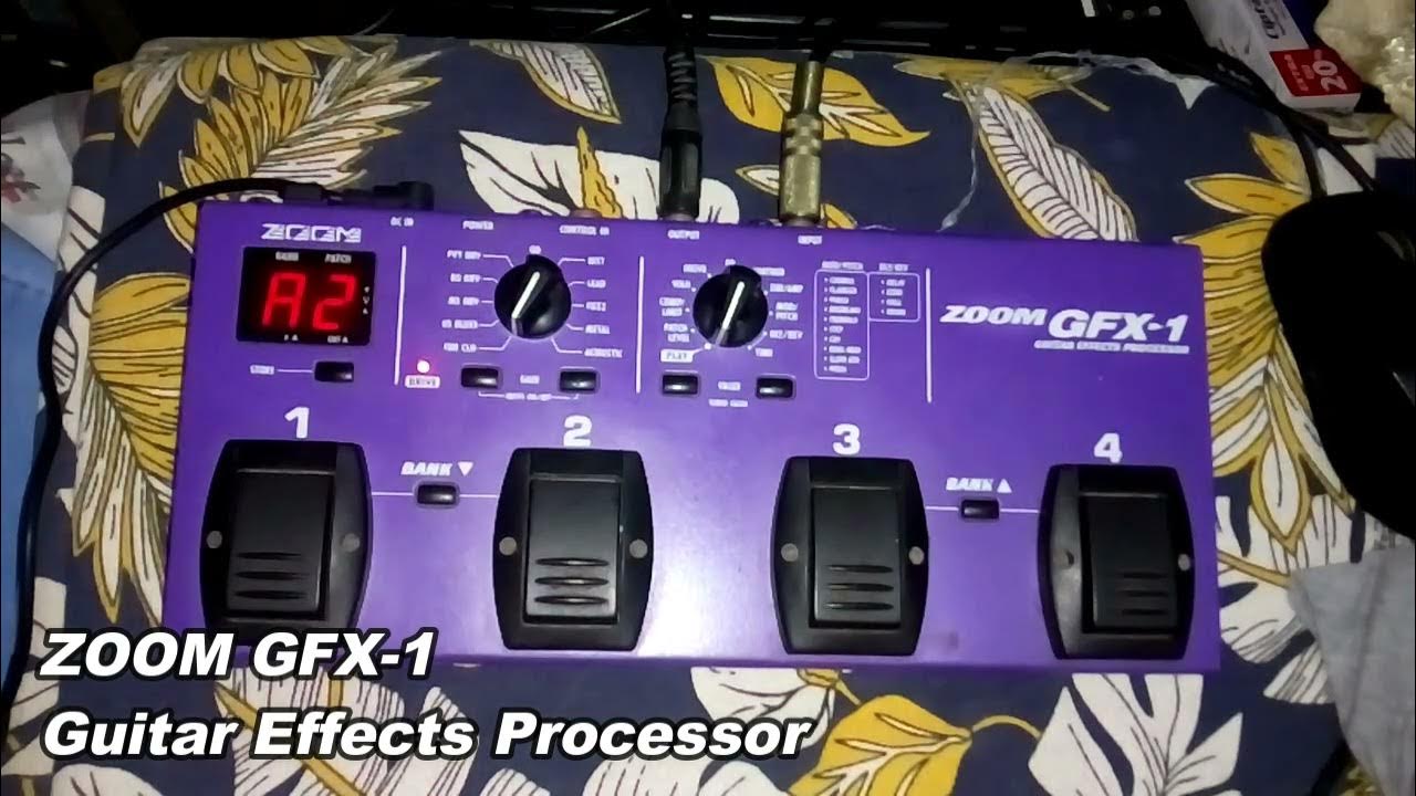 Zoom GFX1 Guitar Effects Processor YouTube