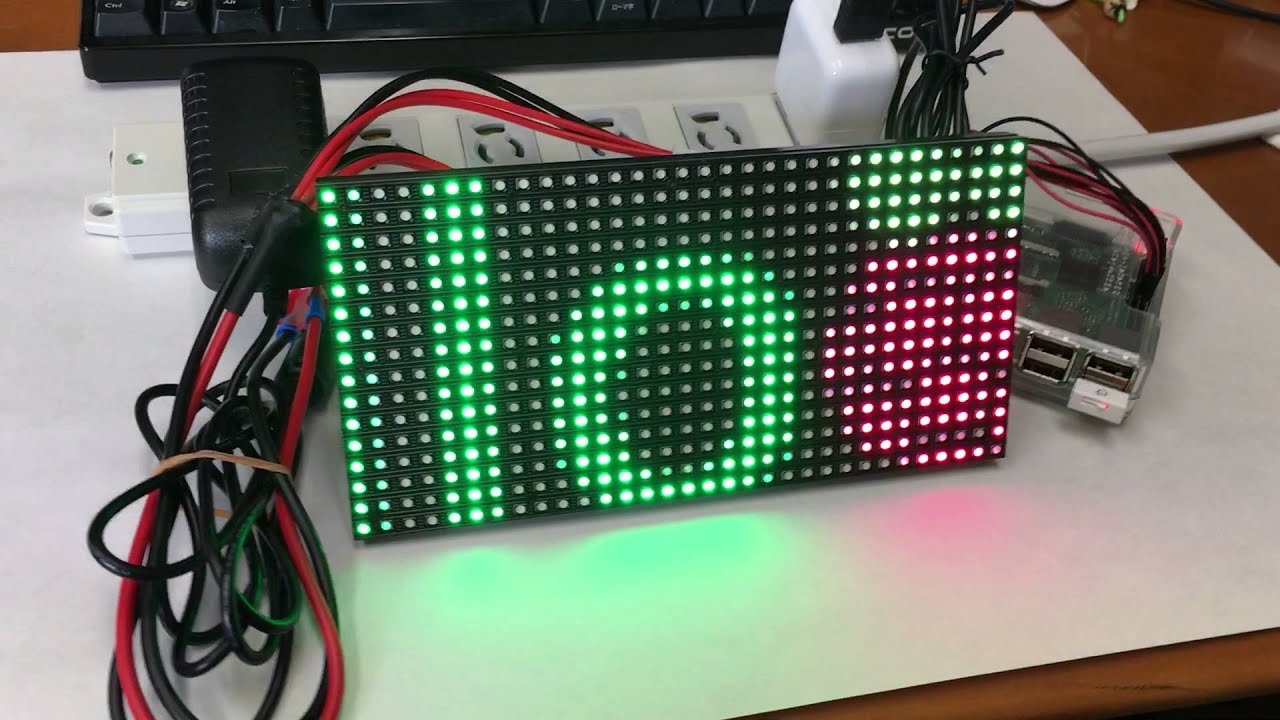 ラズパイ2でled電光掲示板を作る Build Insider