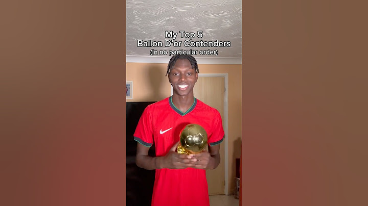 My Top 5 2024 Ballon D’or Contenders #football #celebrations #ballondor
