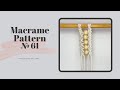 Macrame pattern 61  beginnerfriendly tutorial by whiteowlknot  macrame wall hanging pattern idea