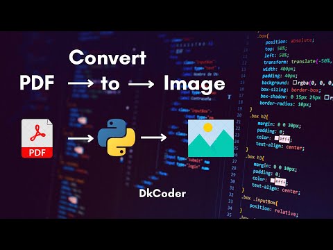 pdf to image convert using python #python #programming #dkcoder
