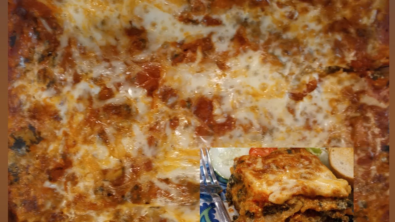 Aubergine layered baked corn cheese quinoa pasta