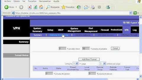 Simple configuración VPN en Linksys RV042