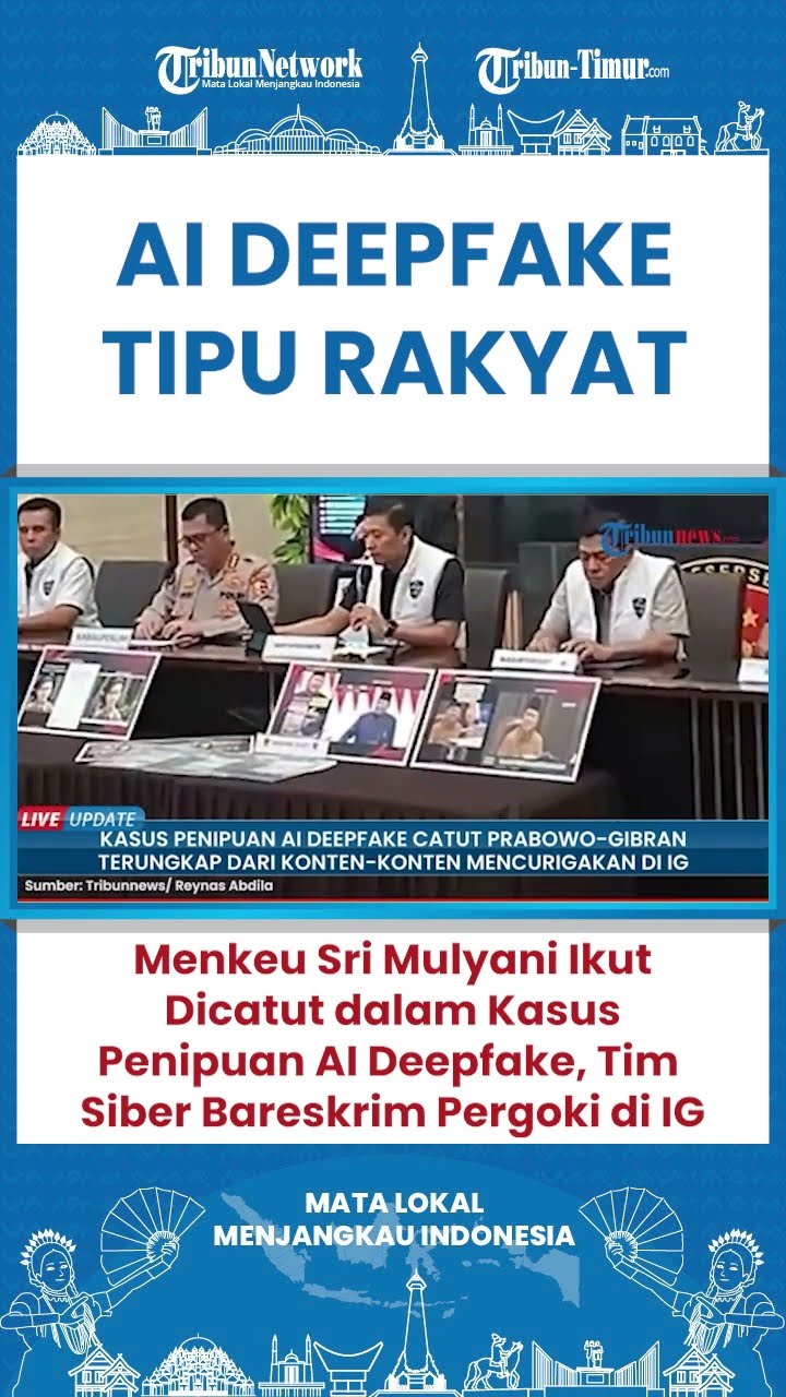 SHORT Penipuan AI Deepfake Catut Menkeu Sri Mulyani Tipu Masyarakat Lewat IG!