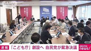 「こども庁」創設へ　自民が緊急決議を取りまとめ(2021年6月3日)