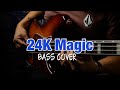 24k magic  bruno mars  bass cover  edgar hernandez