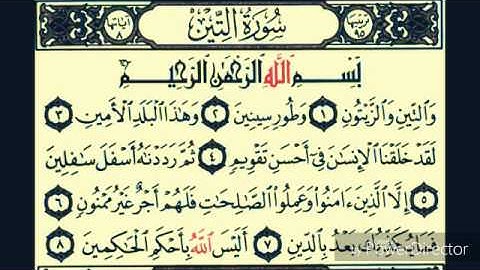 سورة التين بصوت محمد البراك